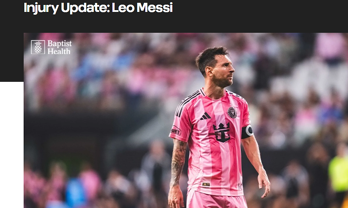 Inter Miami xác nhận Messi chỉ gặp quá tải cơ, nghỉ 10 ngày - hình ảnh - vipnews88.com Inter Miami xác nhận Messi chỉ gặp quá tải cơ, nghỉ 10 ngày - hình ảnh - vipnews88.com