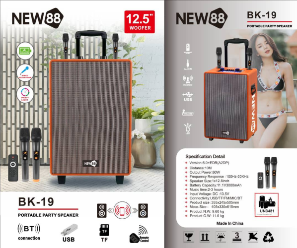 NEW88 Tặng Quà Tri Ân Hội Viên: Loa Thùng, Đồ Thể Thao, Mũ Bảo Hiểm 1 loa new88